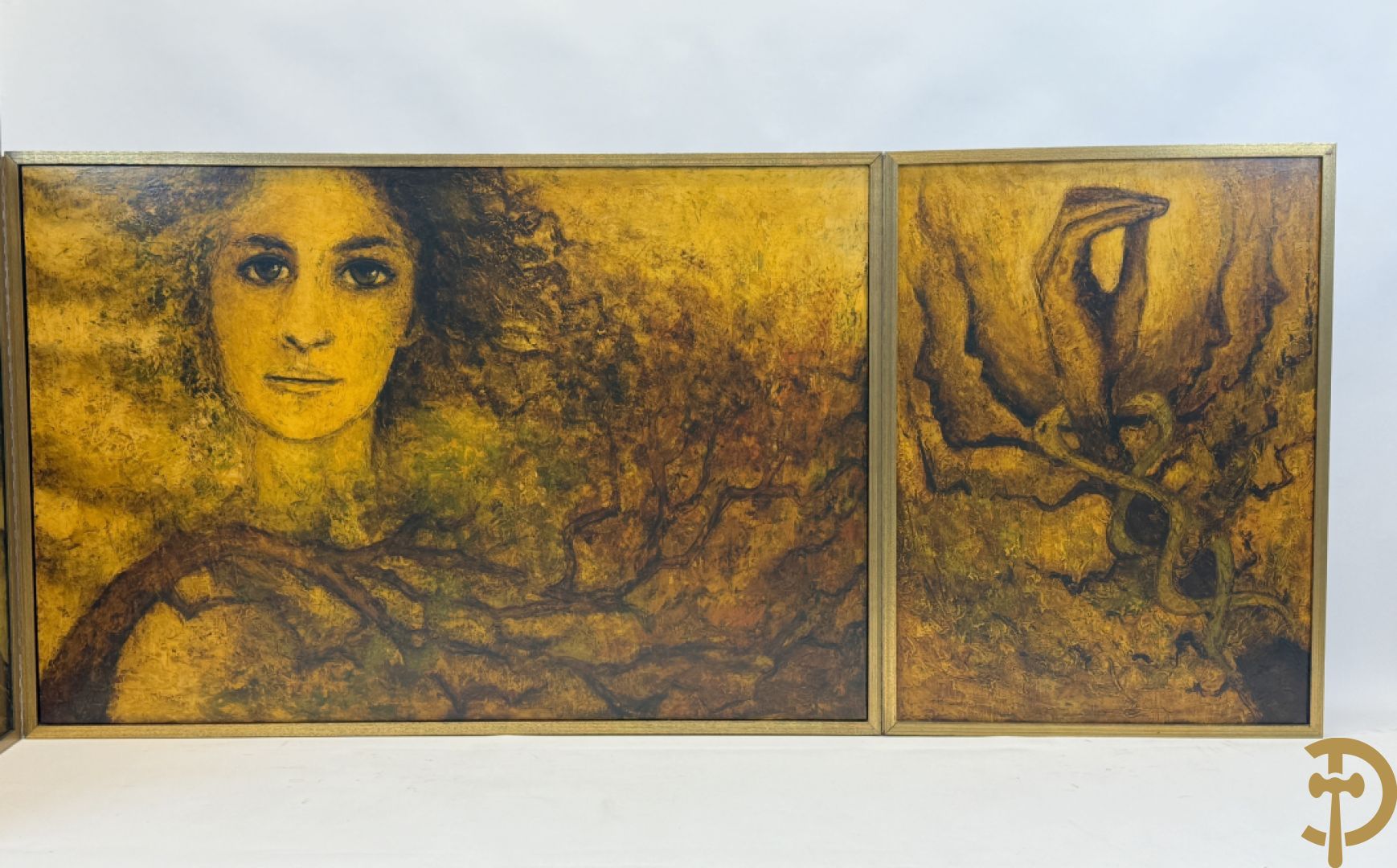 GRABA getekend - Triptiek : Binnenkant 