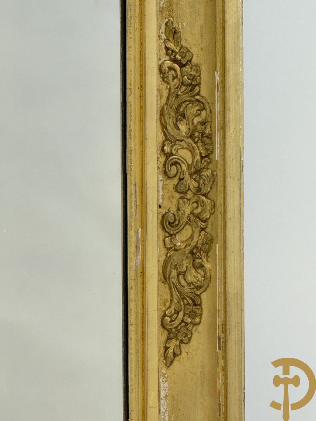 Vergulde Empire lijst met spiegel