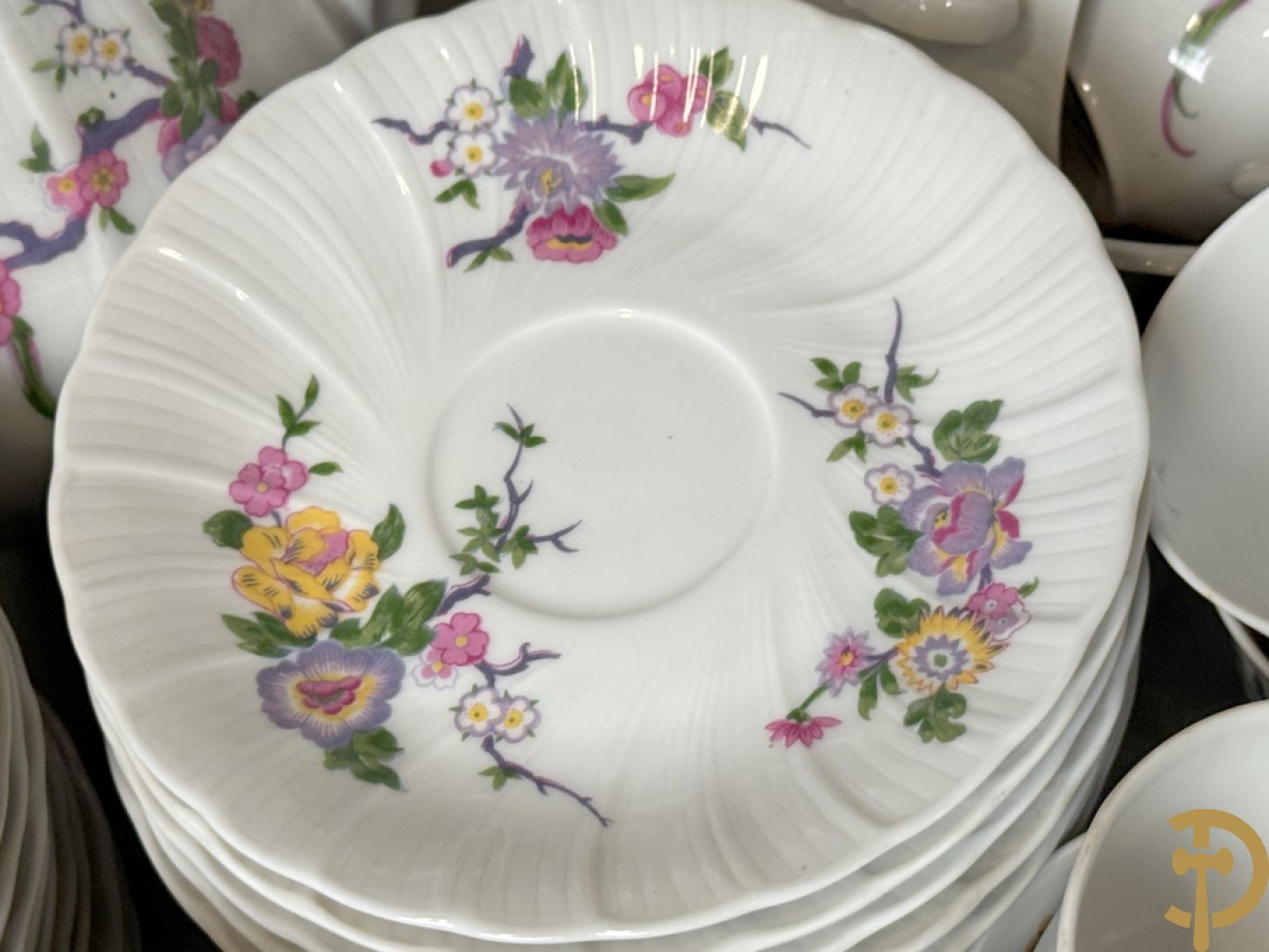 Porseleinen eet- (12-delig) en koffieservies (24- delig), Bernard Aud Limoges + porseleinen koffieservies, Haviland Limoges