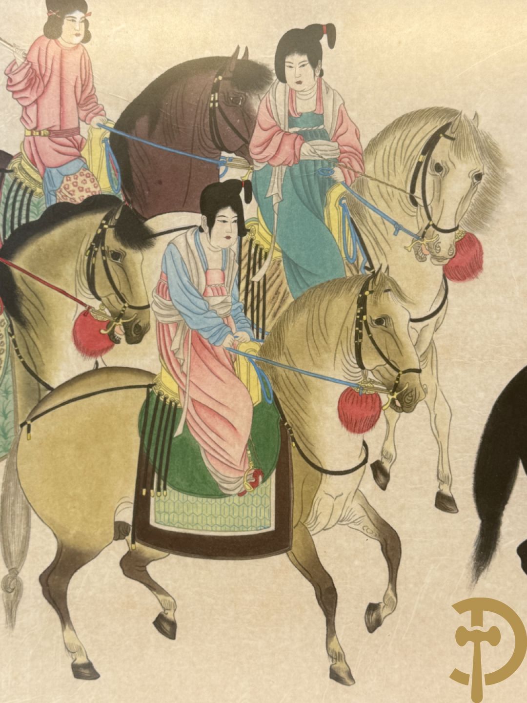 Handbeschilderde Chinese voorstelling 