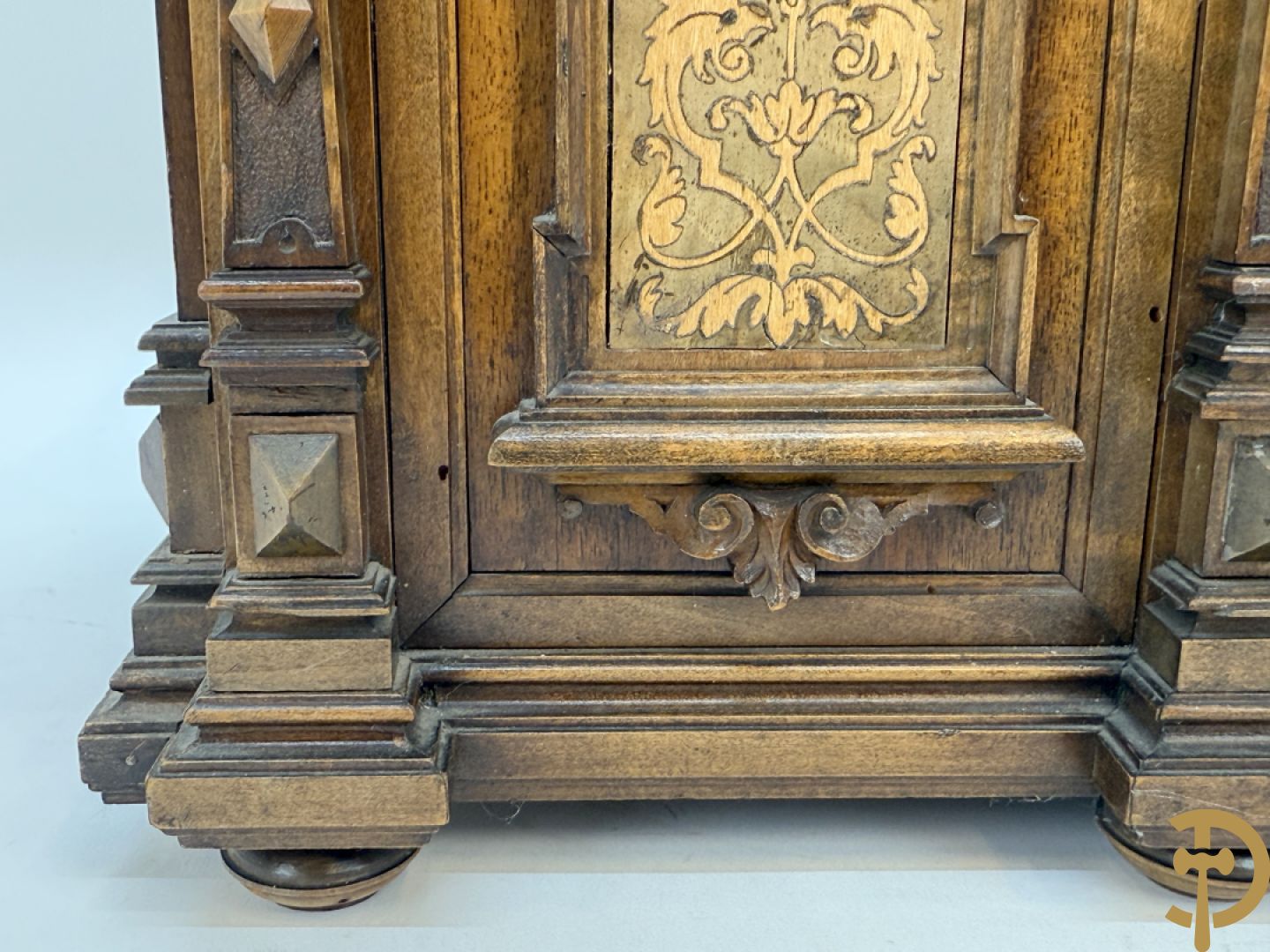 Houten gemarketteerd schatkistje