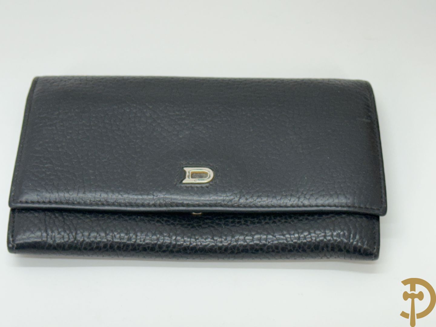 Twee vintage Delvaux handtassen (zwart en bruin) + geldbeugel + lege doosjes