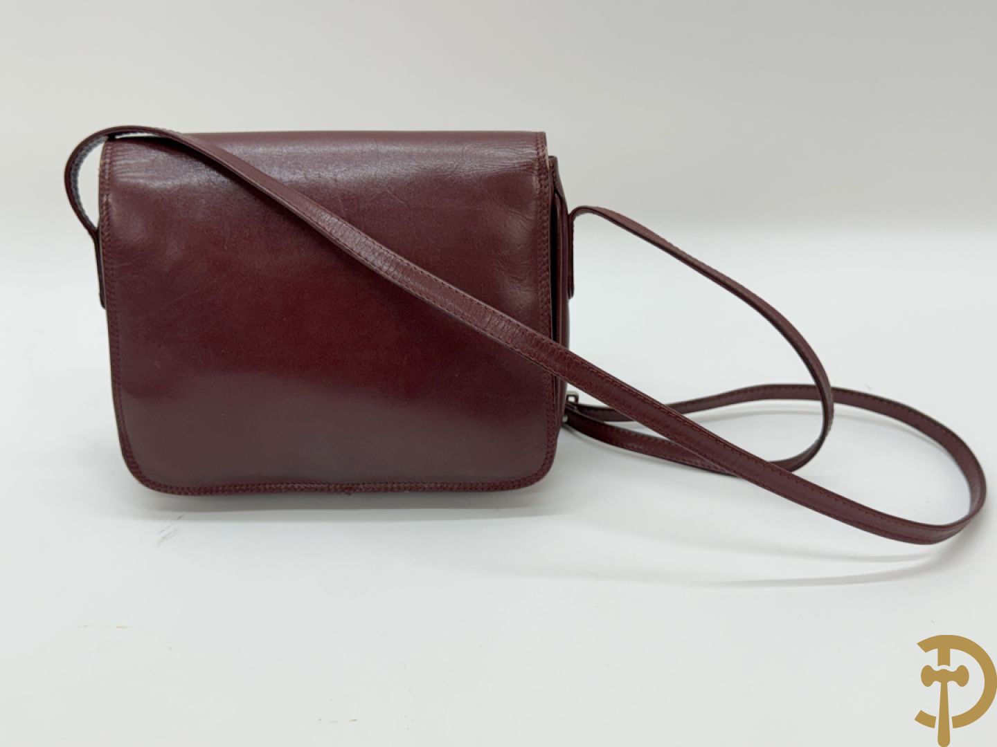 Bordeaux lederen aktentas Cartier + handtas Cartier