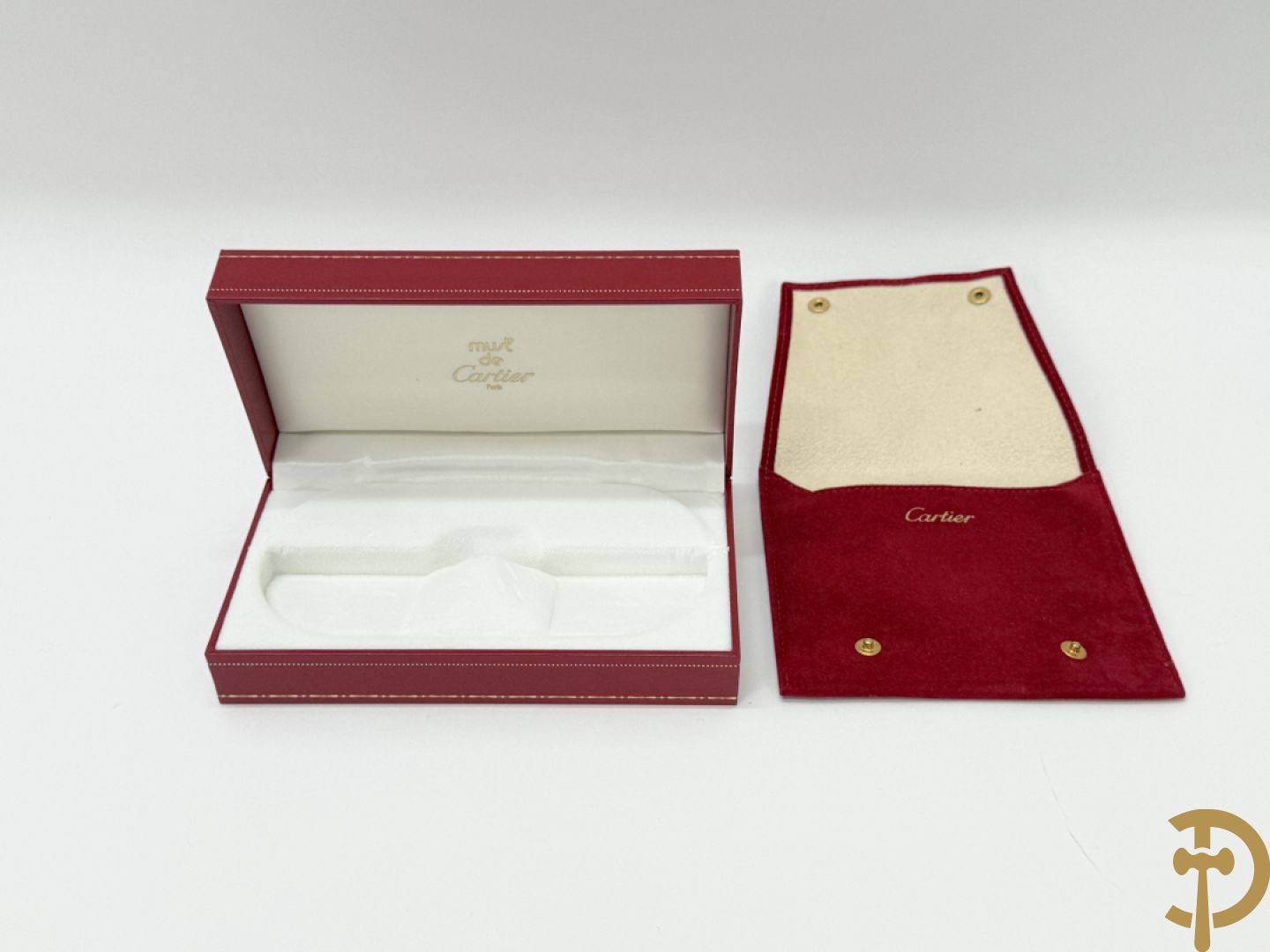 Bordeaux lederen aktentas Cartier + handtas Cartier