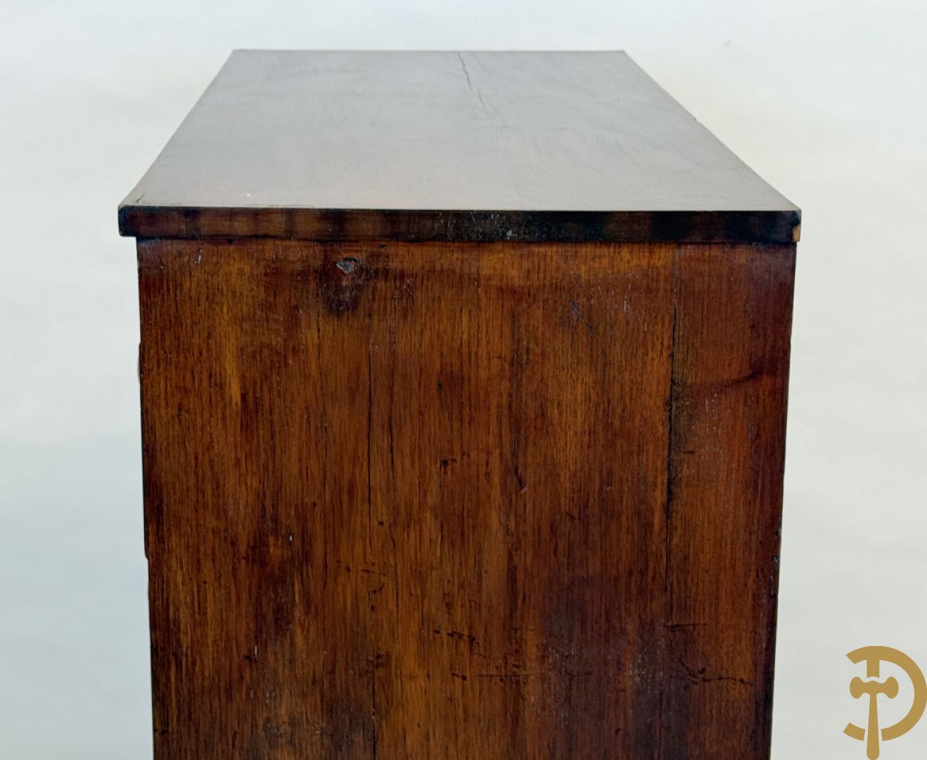 Mahoniehouten Engelse vijfladencommode