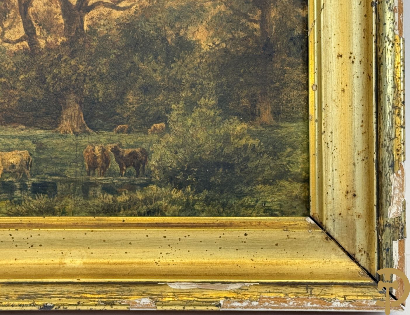 Onleesbaar getekend rechts onder 