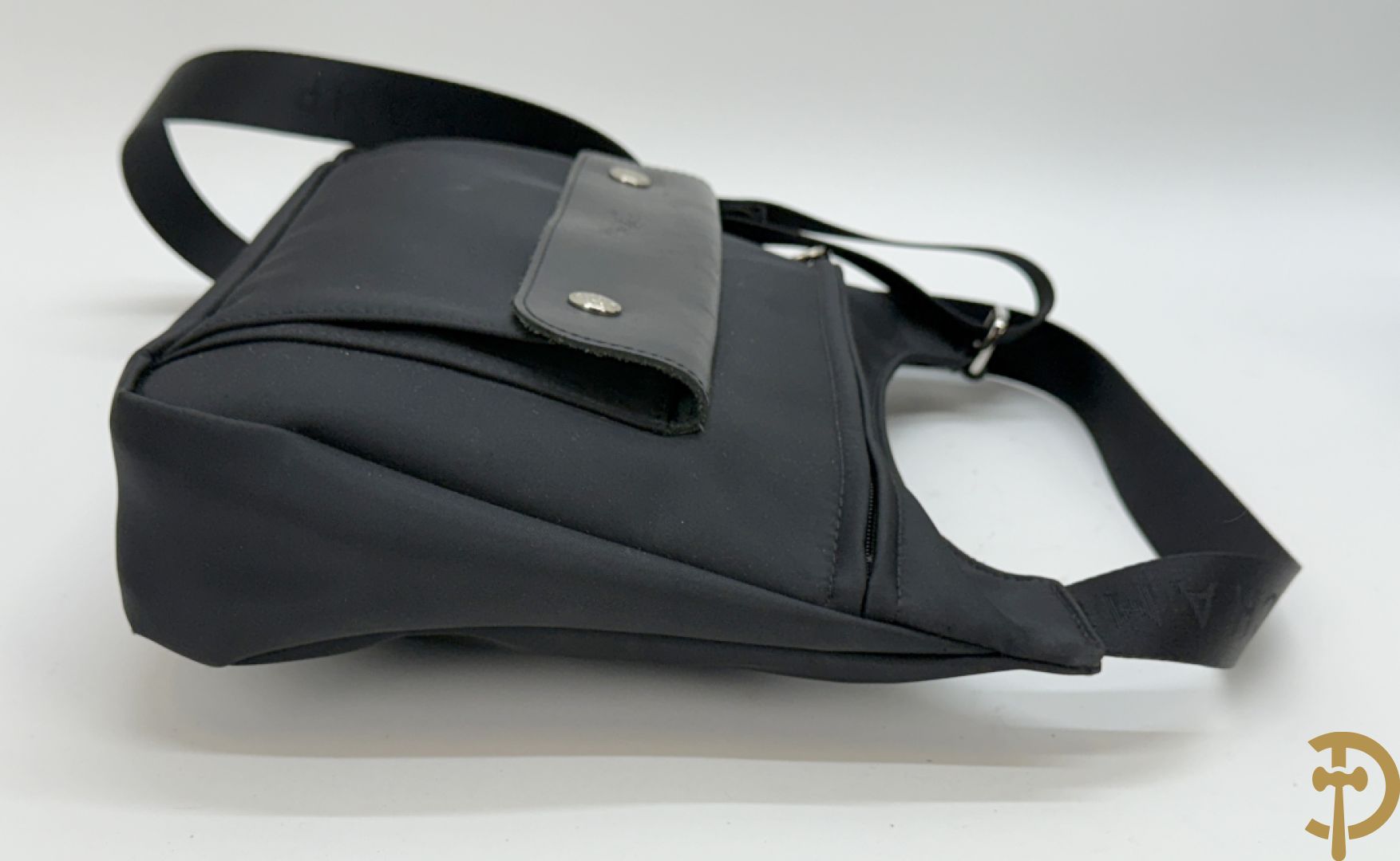 Lederen handtas Longchamp + 2 nylon handtassen Longchamp