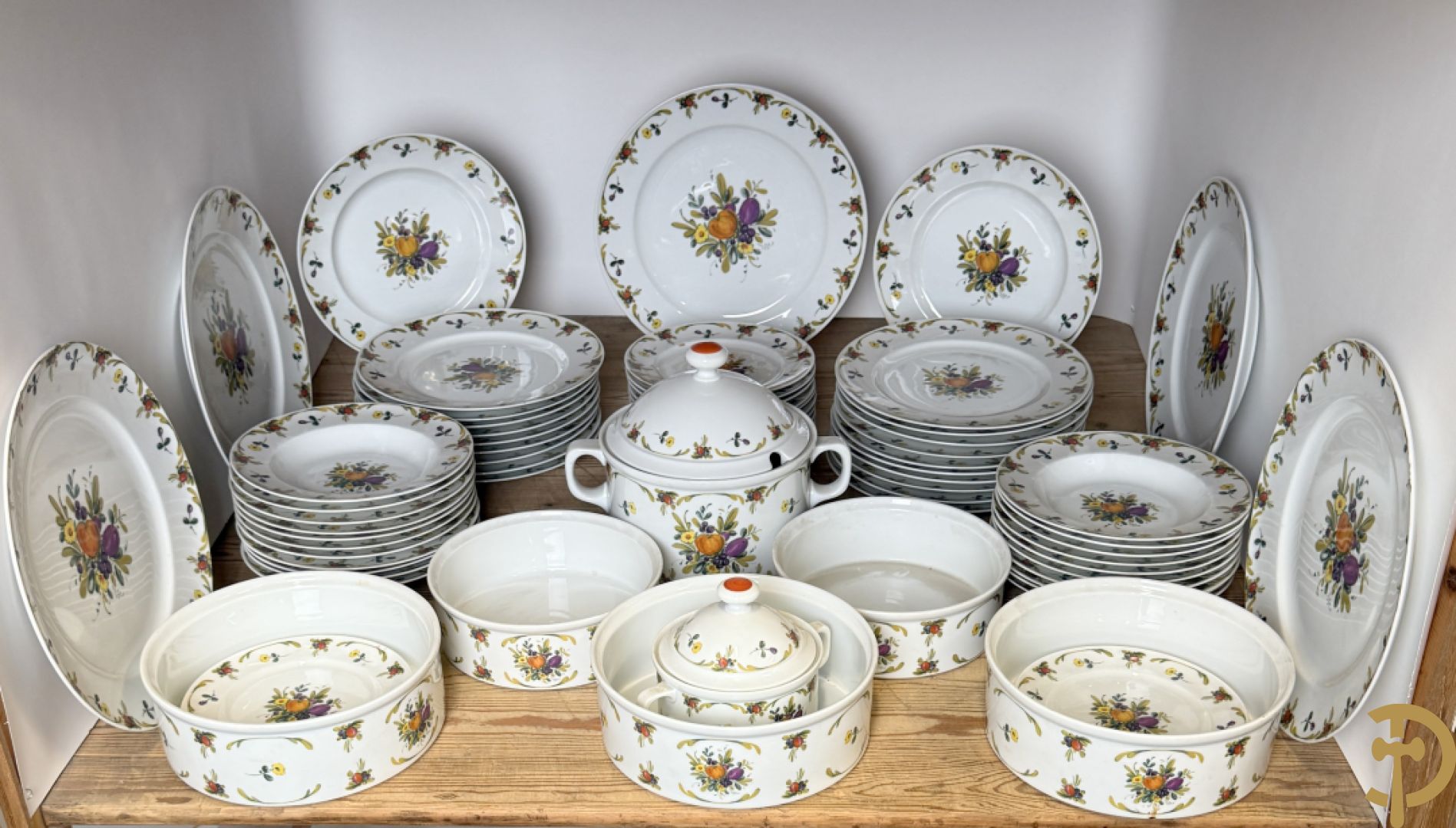 Porseleinen eetservies, Royal Tettau Bavaria Germany