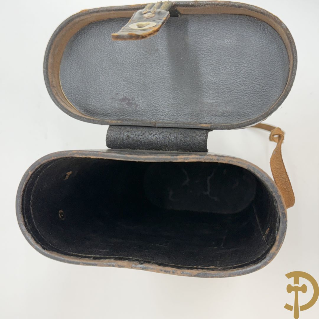 Duitse verrekijker in originele lederen etui, Carl Zeiss, WO II