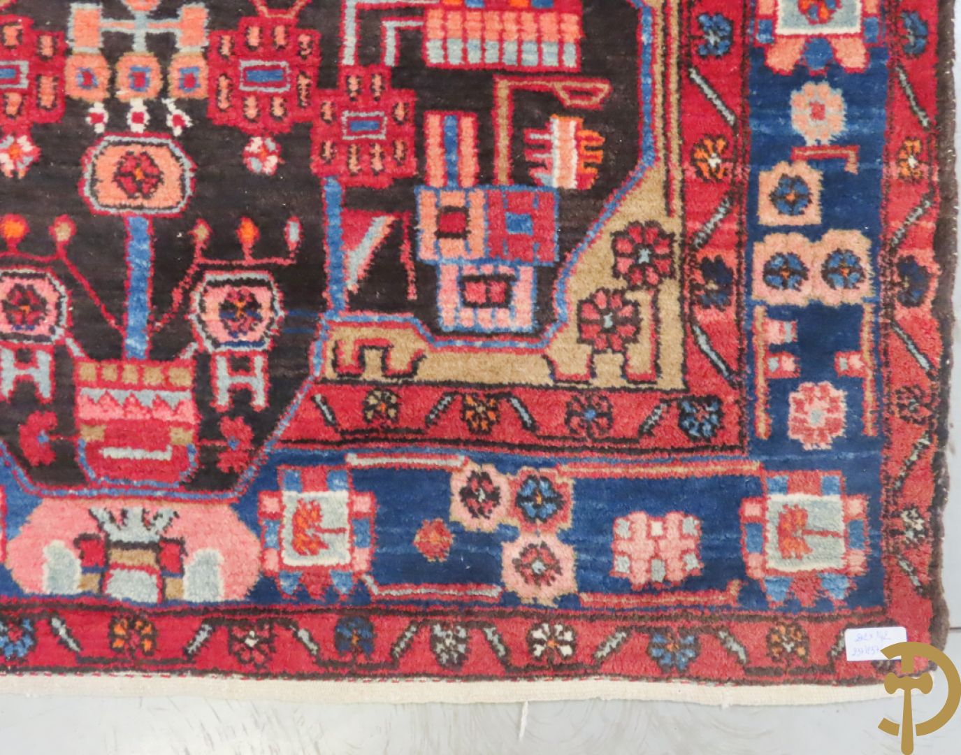 Twee oosterse handgeknoopte tapijten Hamadan