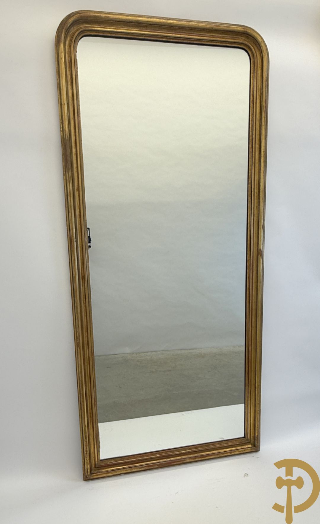 Vergulde Louis Philippe stijl spiegel