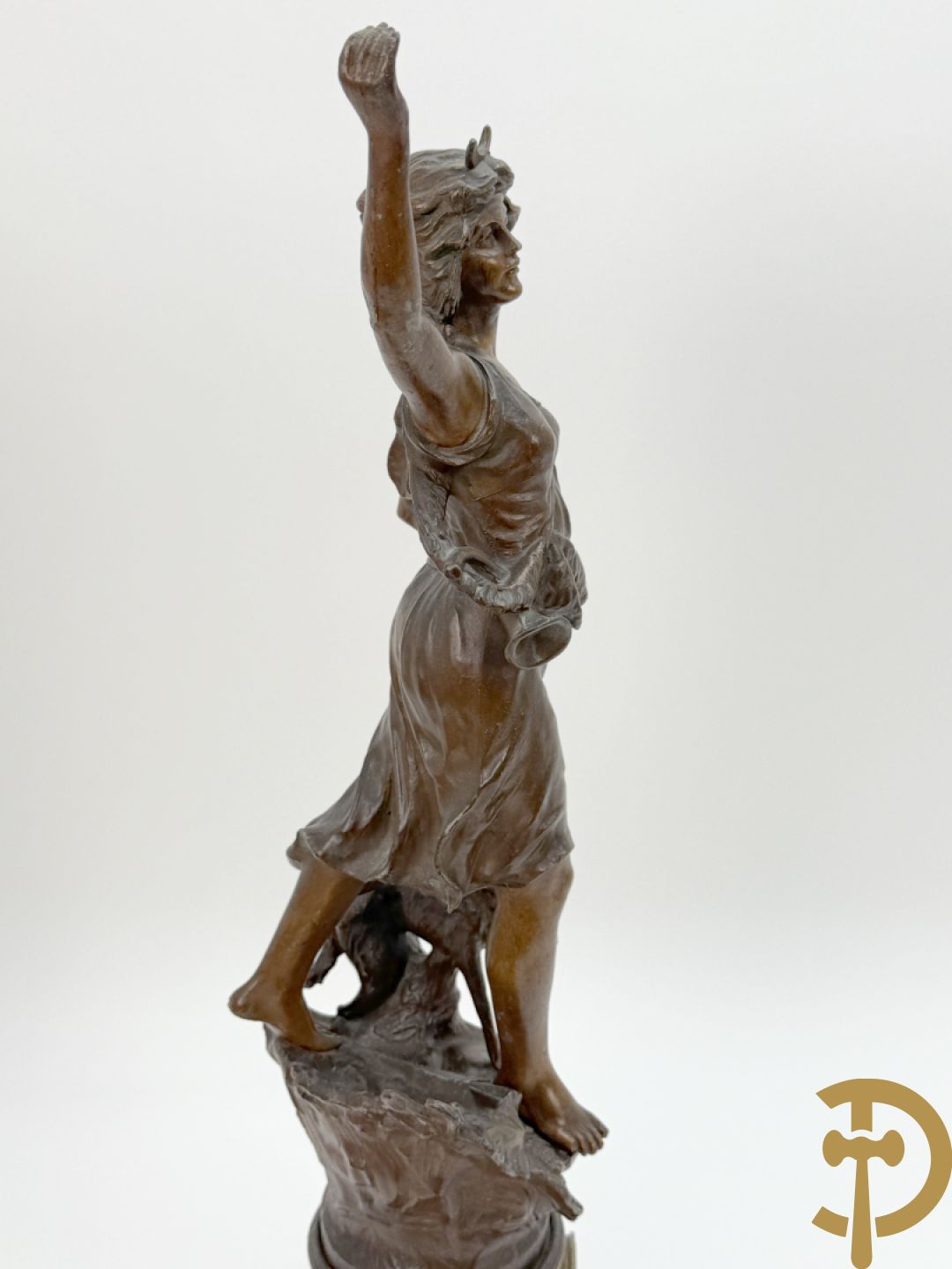 Driedelige zamak garnituur 