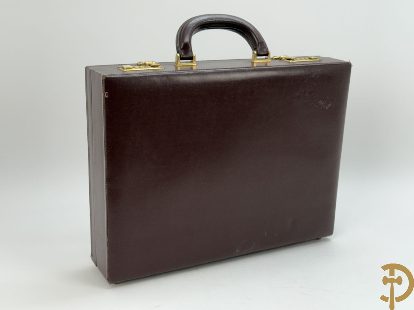 Aktentas in bordeaux leder, Cartier