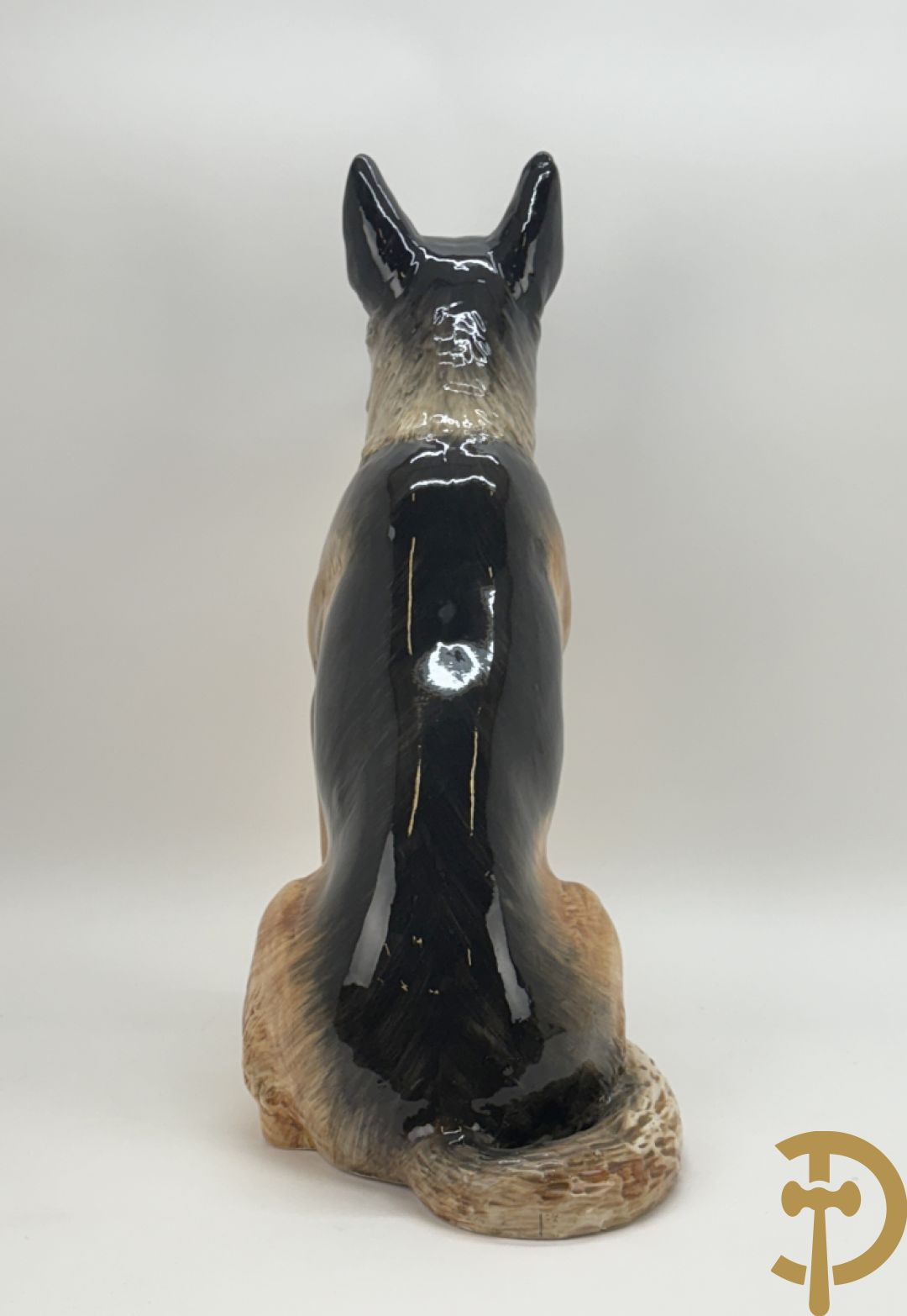 Meerkleurige keramieken Duitse herdershond