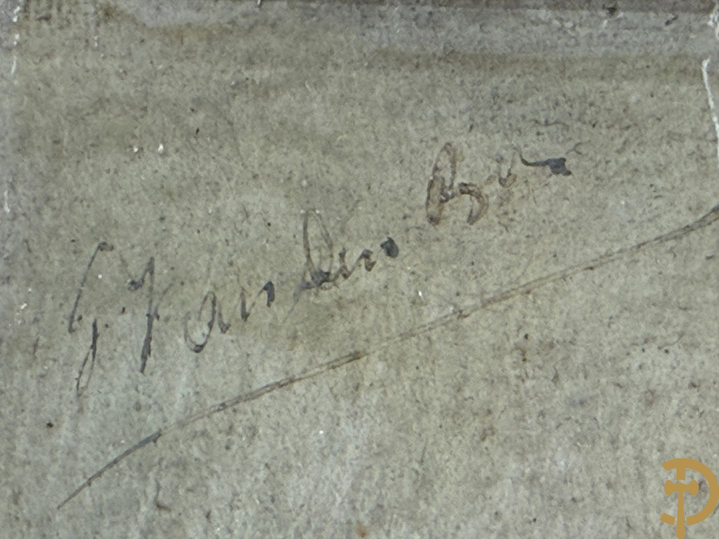 VAN DEN BOSCH Georges getekend links boven 