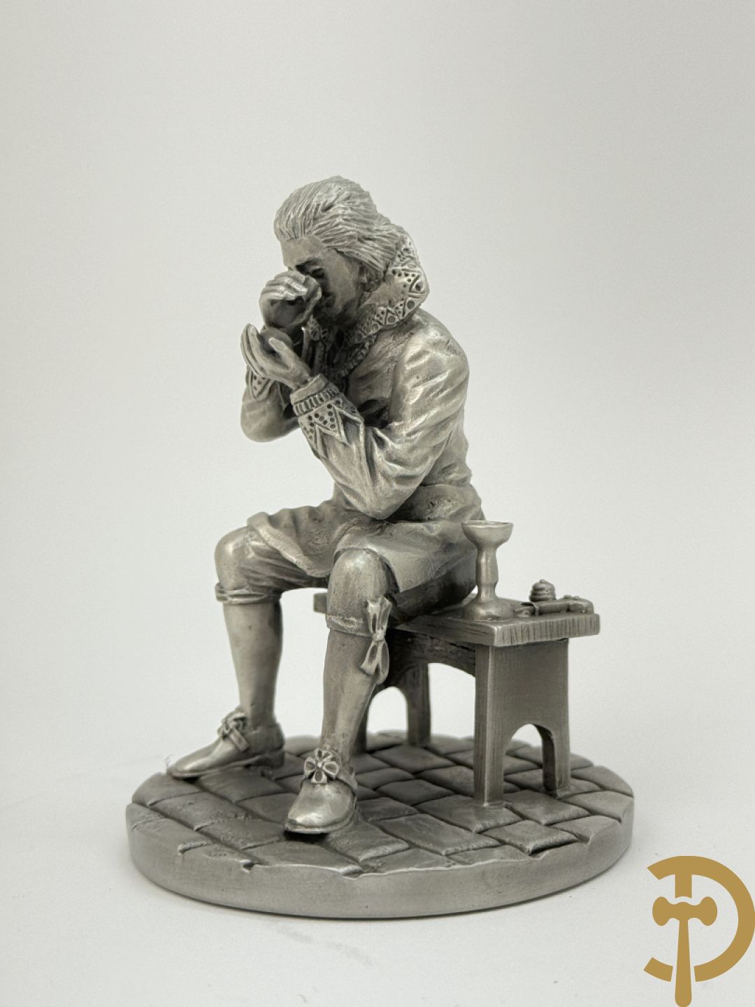 Twaalf tinnen ambachten, gestempeld van Franklin Mint