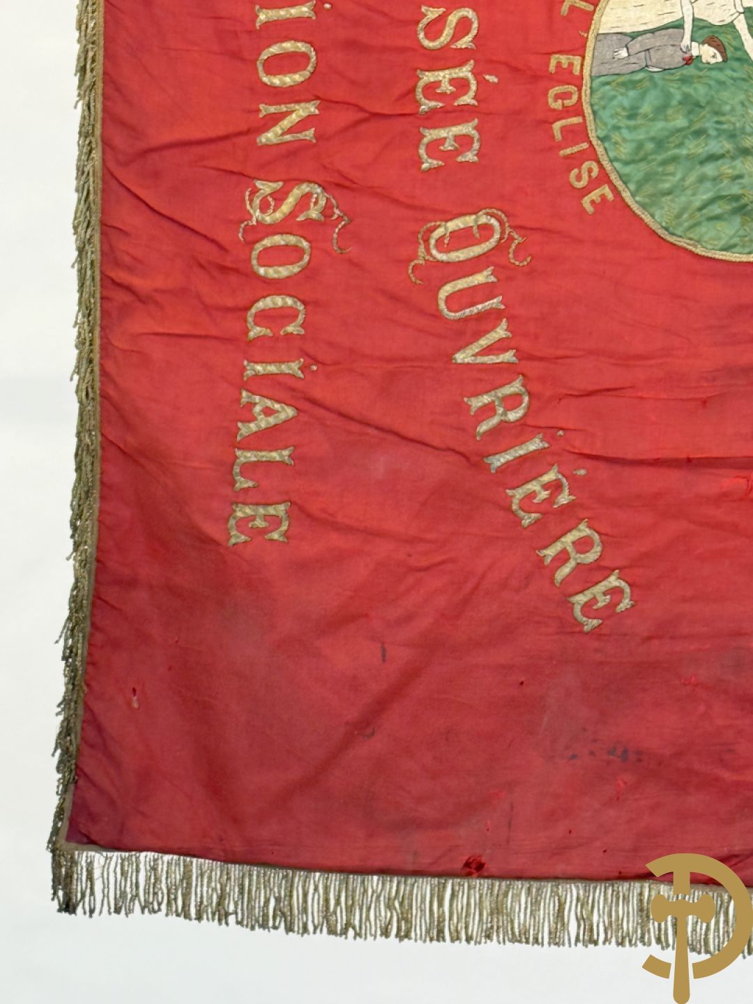 Franse vaandel Federation du Nord des Groupes de la Libre Pensée Ouvrière et d