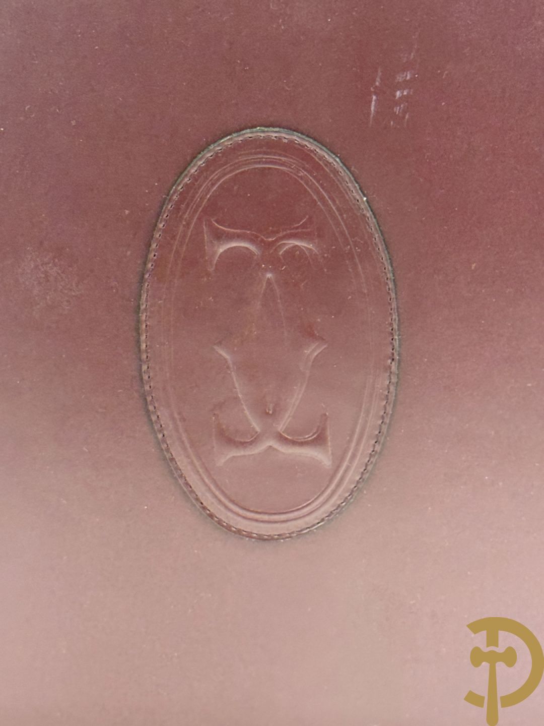 Bordeaux lederen aktentas Cartier + handtas Cartier