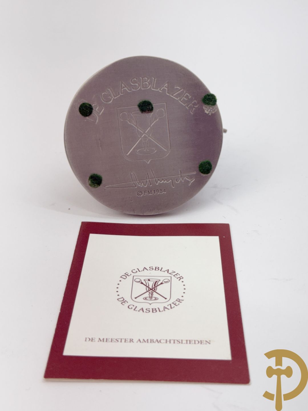 Twaalf tinnen ambachten, gestempeld van Franklin Mint