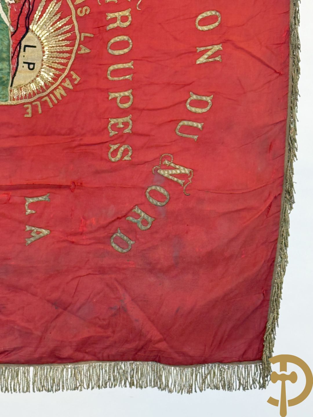 Franse vaandel Federation du Nord des Groupes de la Libre Pensée Ouvrière et d