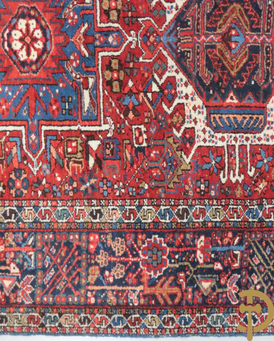 Twee oosterse handgeknoopte tapijten Heriz