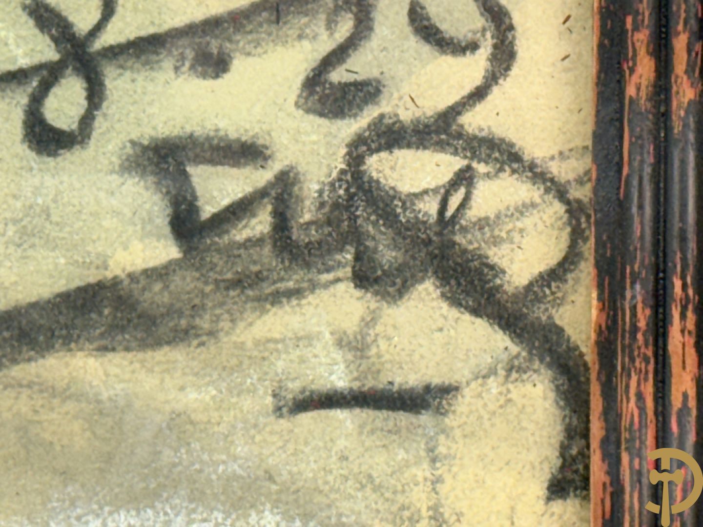 Onleesbaar getekend met monogram rechts boven Yper 9-8-29 