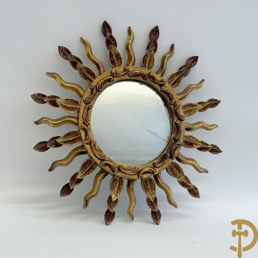 Vintage zonnestraalspiegel, Staluc gemerkt