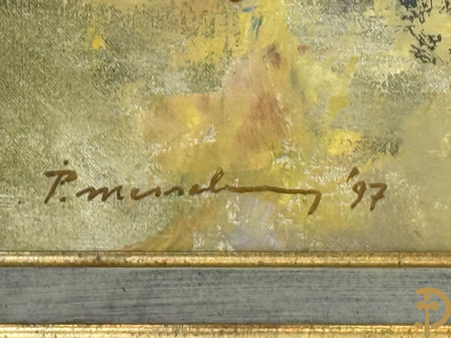 MESSELY P. getekend en verso gedateerd 