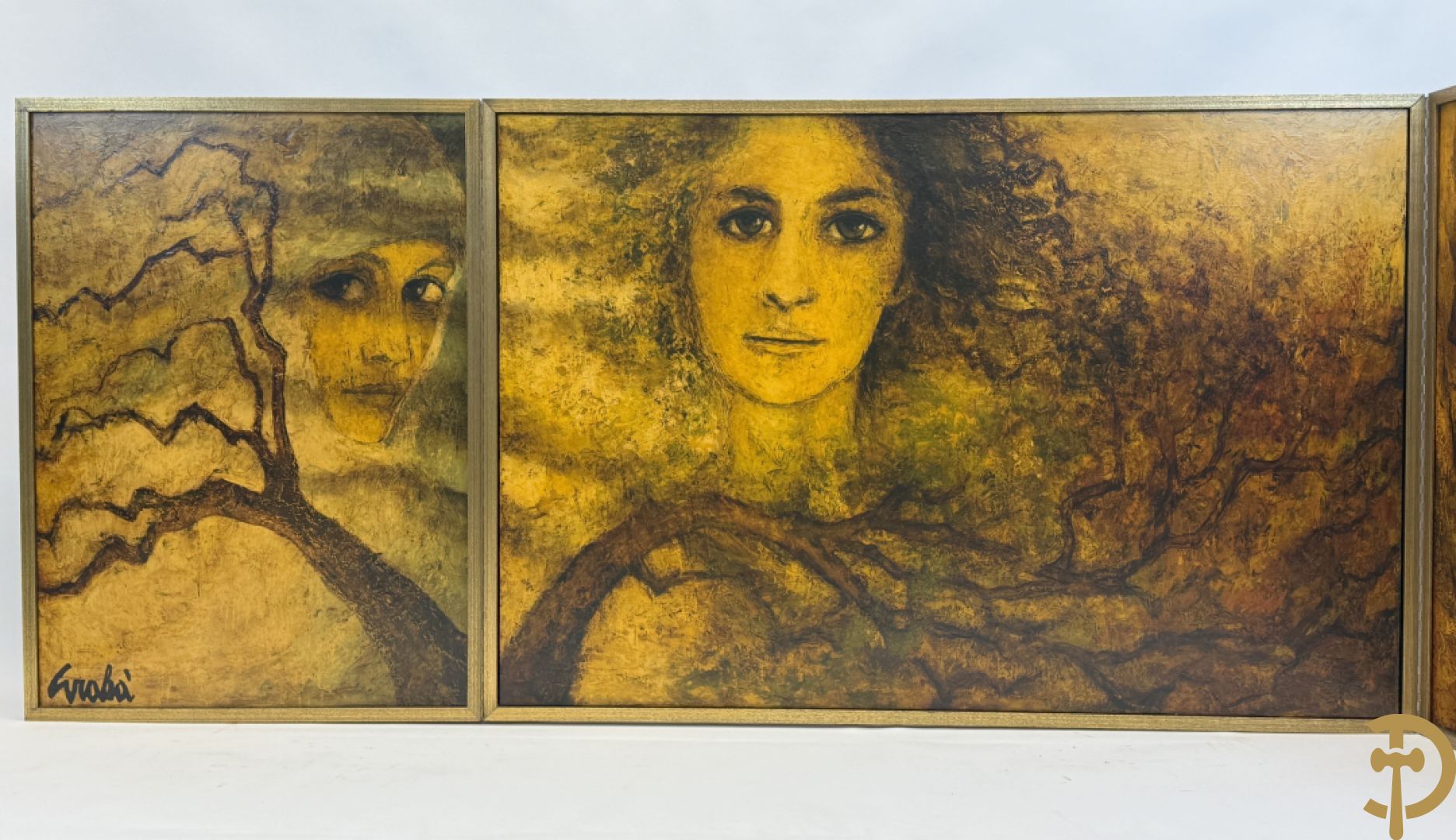 GRABA getekend - Triptiek : Binnenkant 