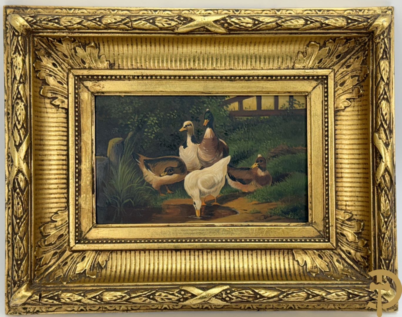 Onleesbaar getekend rechts onder 