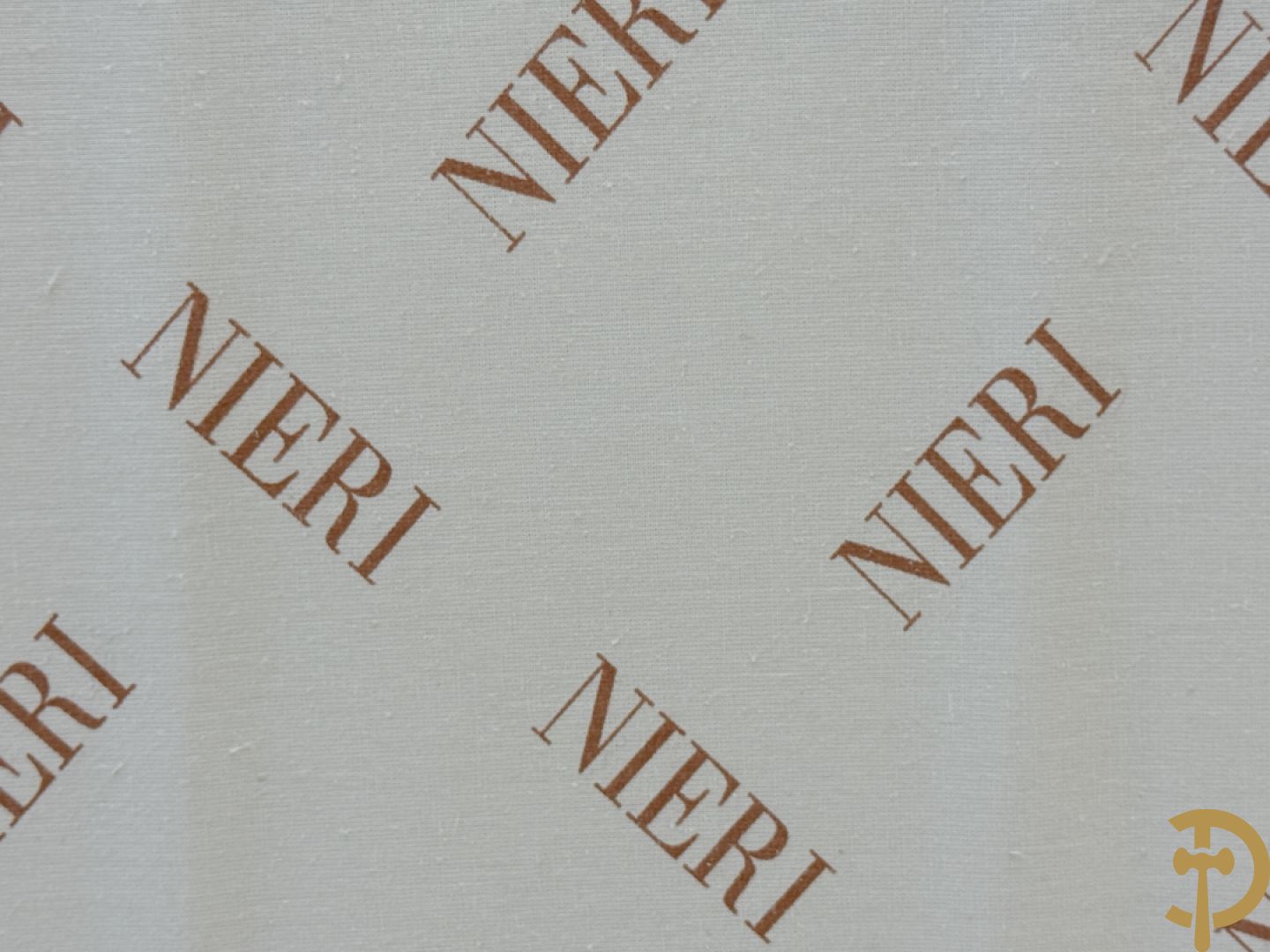 Wit lederen design zetel, Nieri getekend