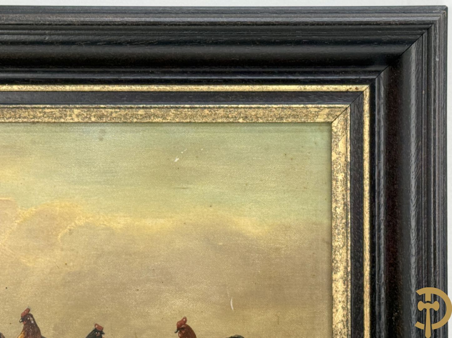 Onleesbaar getekend rechts onder 