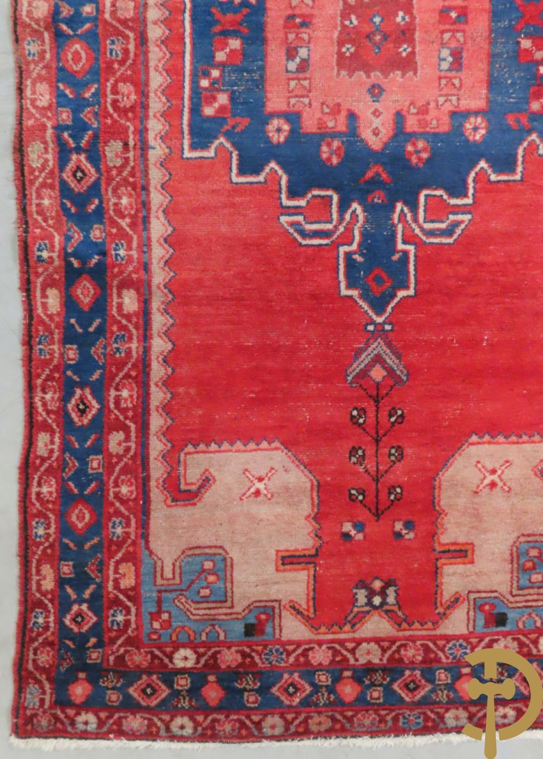 Twee oosterse handgeknoopte tapijten Hamadan