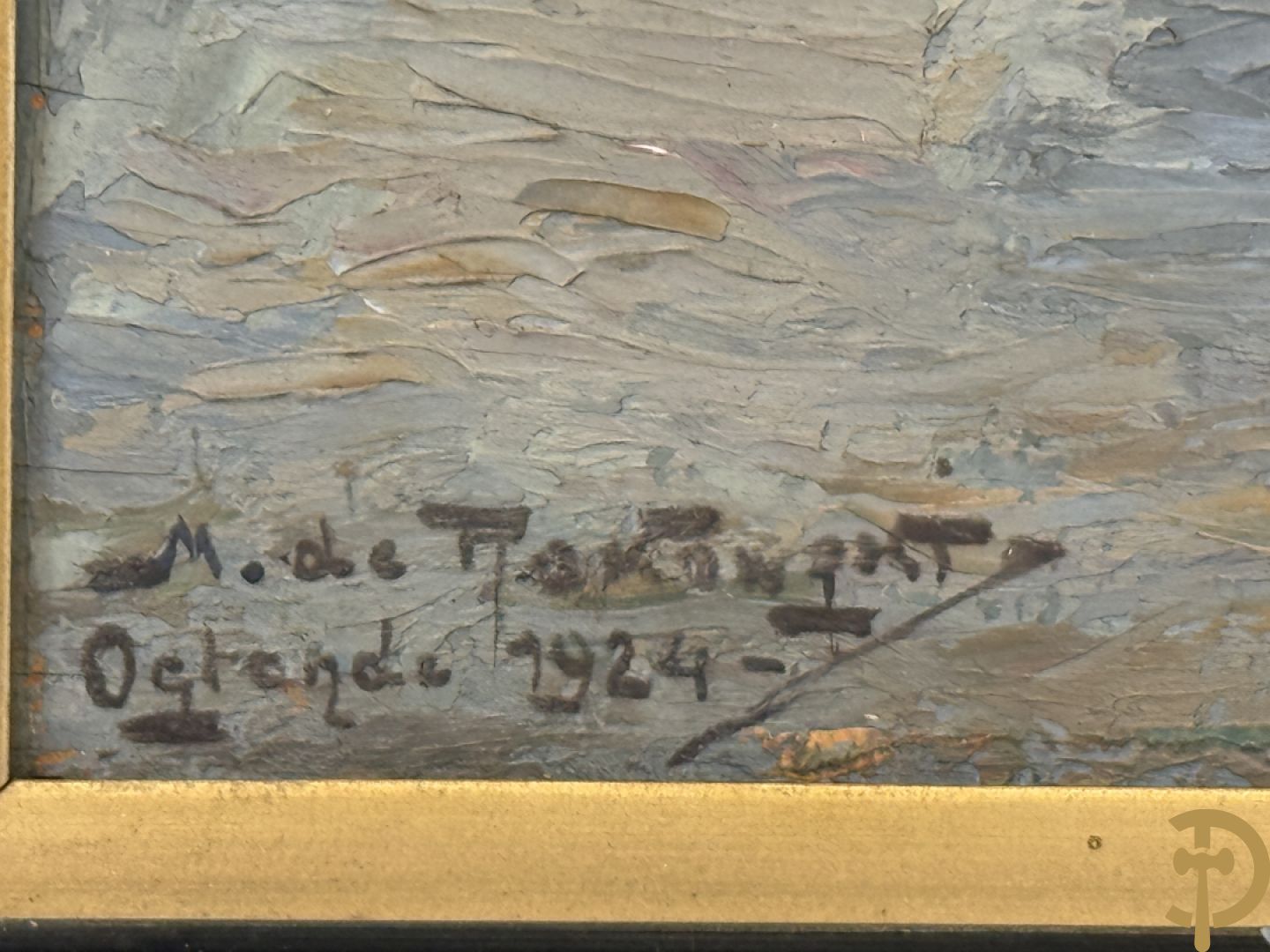 DE ROKONAKT M. getekend Oostende 1924 