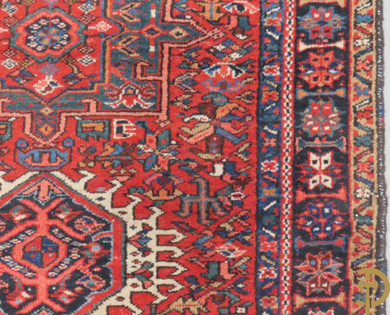 Twee oosterse handgeknoopte tapijten Heriz