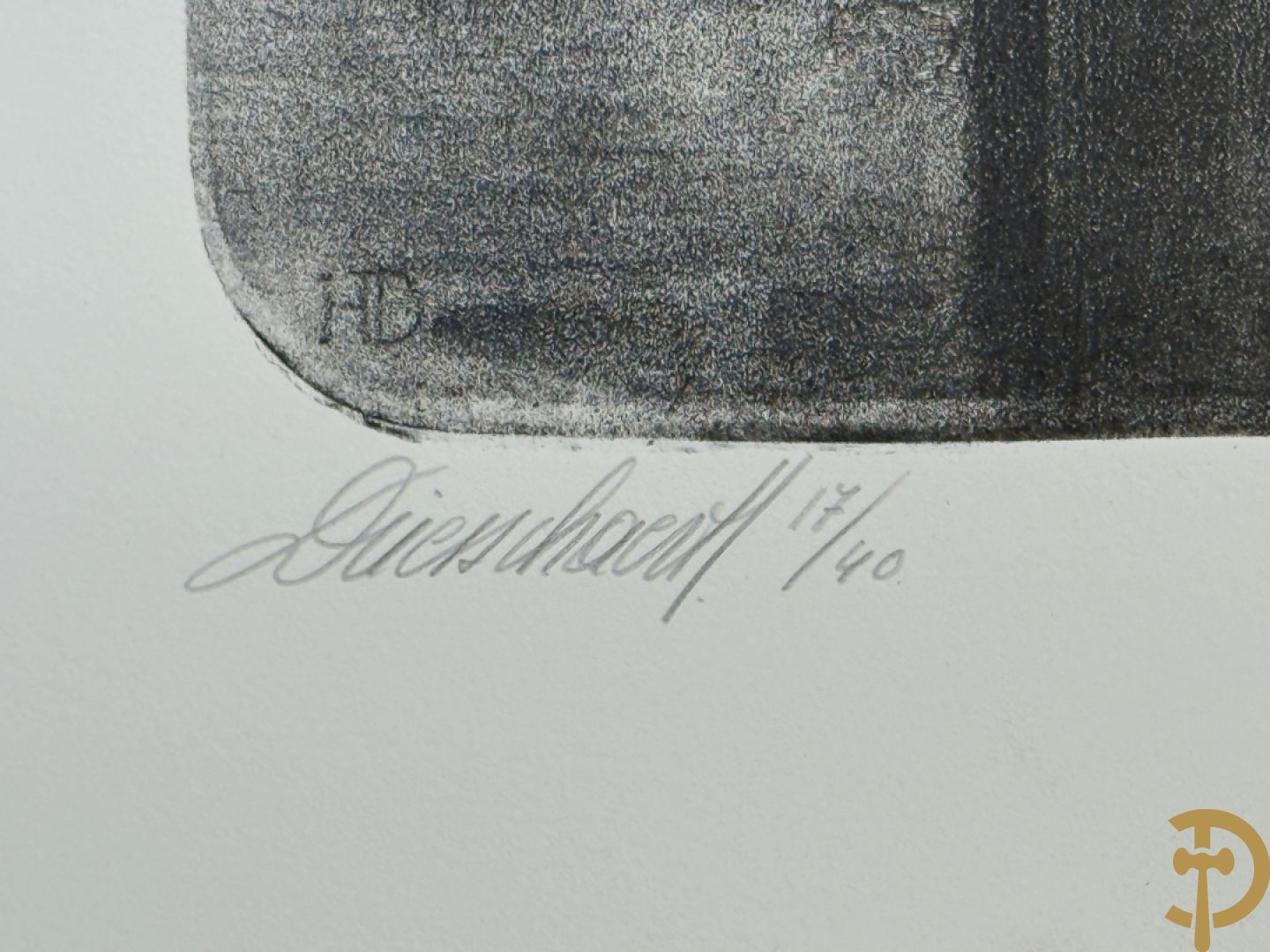 DRIESSCHAERT H. get. Kunstmap met 15 lithografieën met inleidend woord van Gaby Gyselen - 17/40 + DRIESSCHAERT getekend 