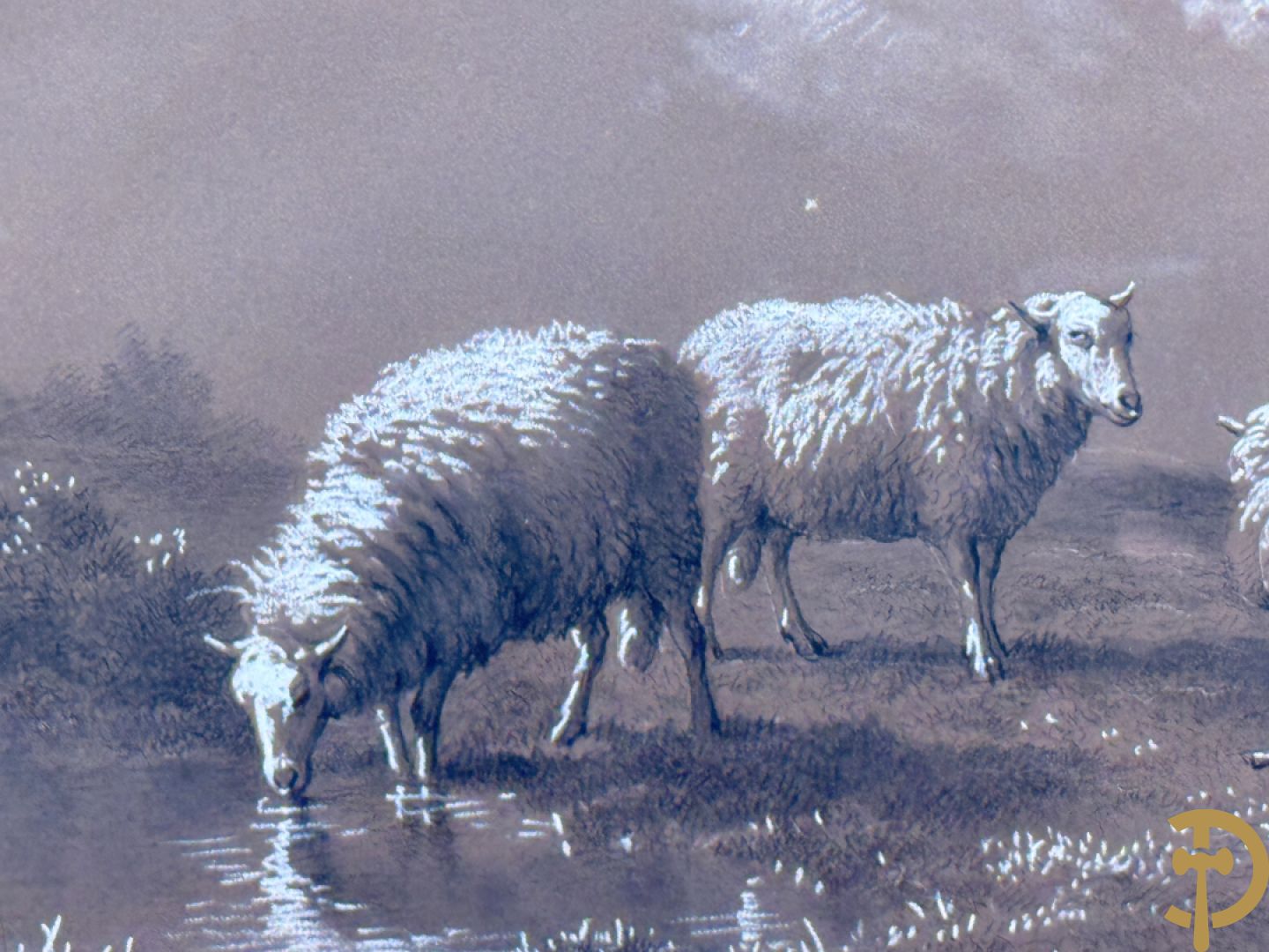 VERBOECKHOVEN Eugène getekend f.1877 