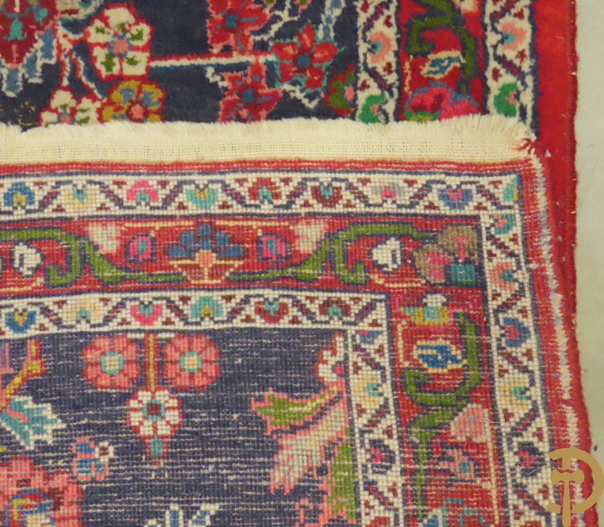 Vier Perzische kleine oosterse handgeknoopte tapijten w.o. 1 Bidjar en 3 Hamadan