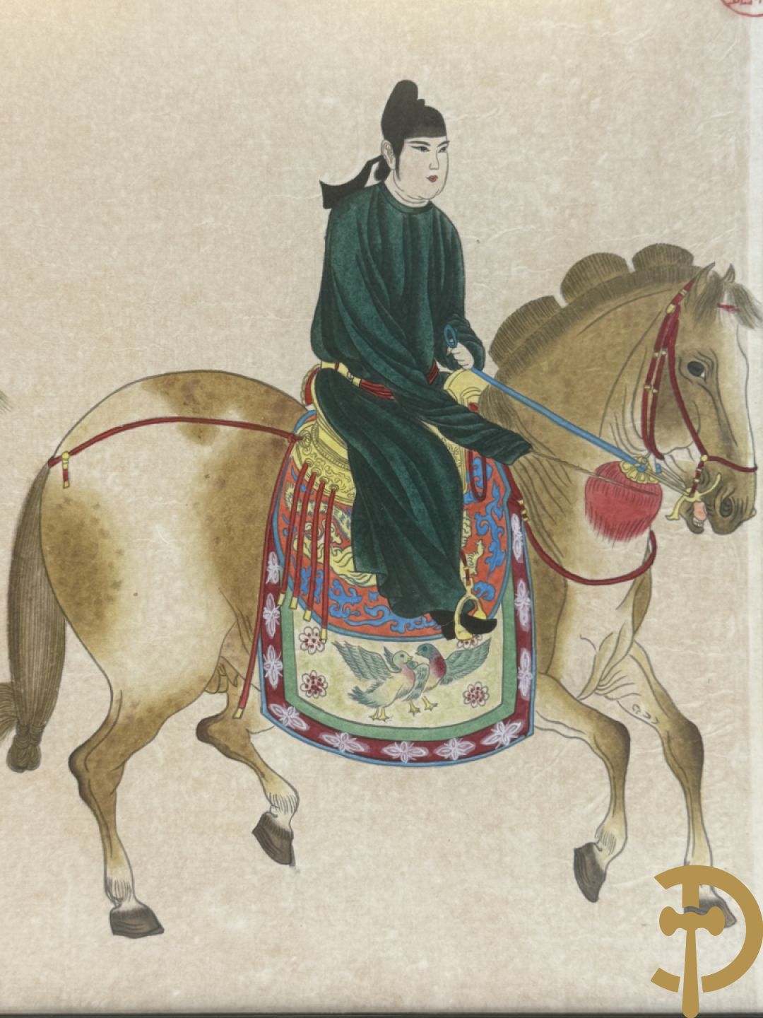 Handbeschilderde Chinese voorstelling 