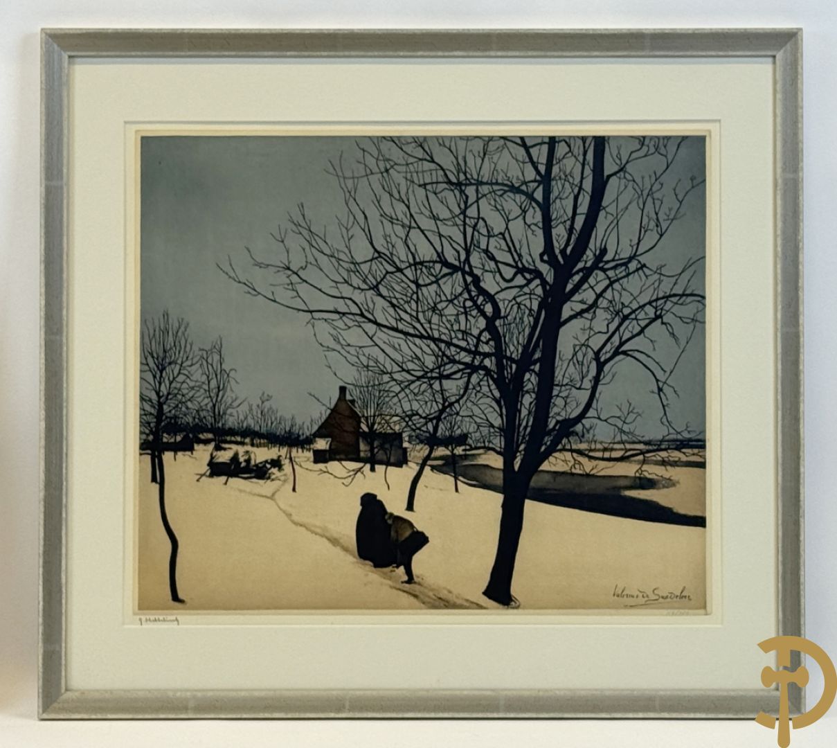 DE SAEDELEER Valerius in de plaat getekend 