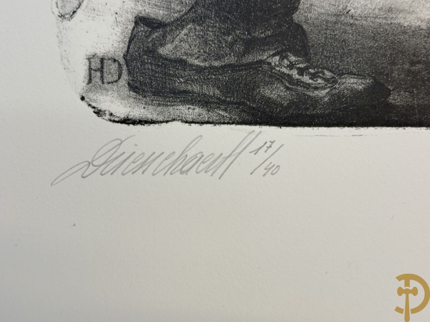 DRIESSCHAERT H. get. Kunstmap met 15 lithografieën met inleidend woord van Gaby Gyselen - 17/40 + DRIESSCHAERT getekend 