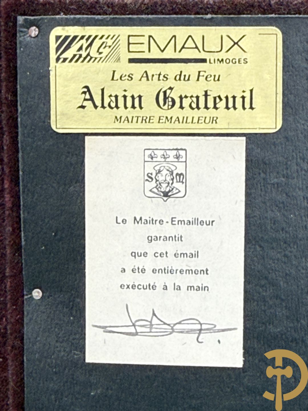 GRAFEUIL A. getekend Emaux de Limoges 