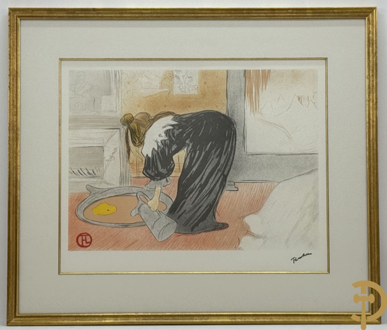 T.L. gemonogrammeerd (Toulouse Lautrec) 