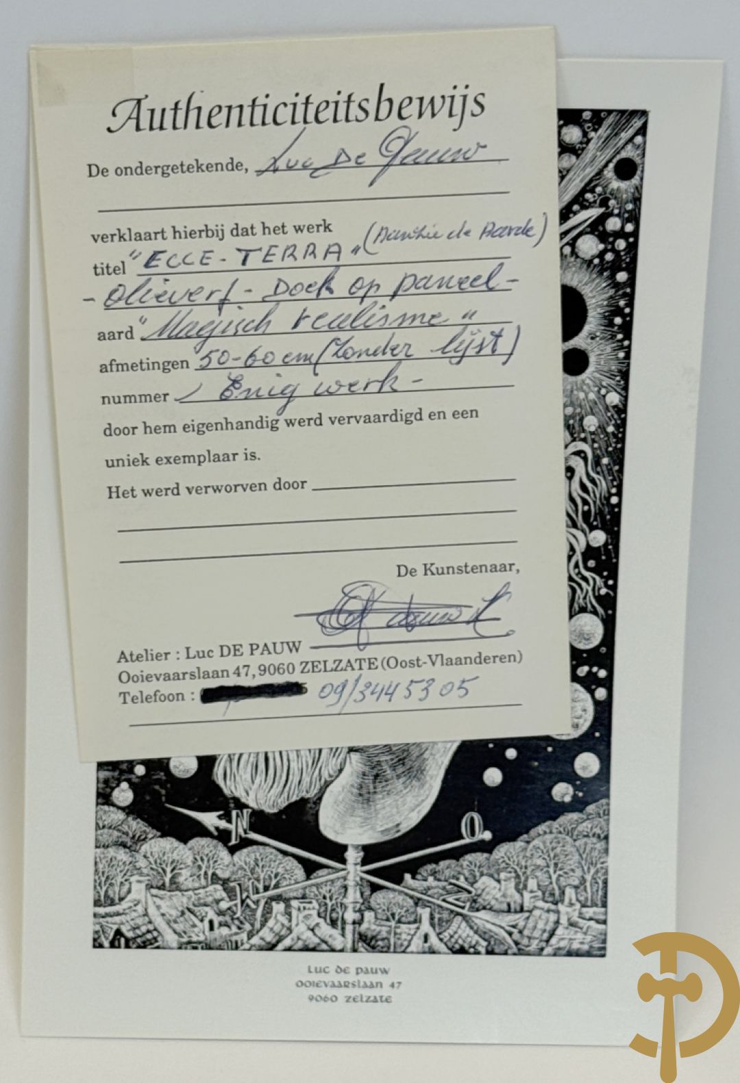 DE PAUW Luc J.C. getekend 