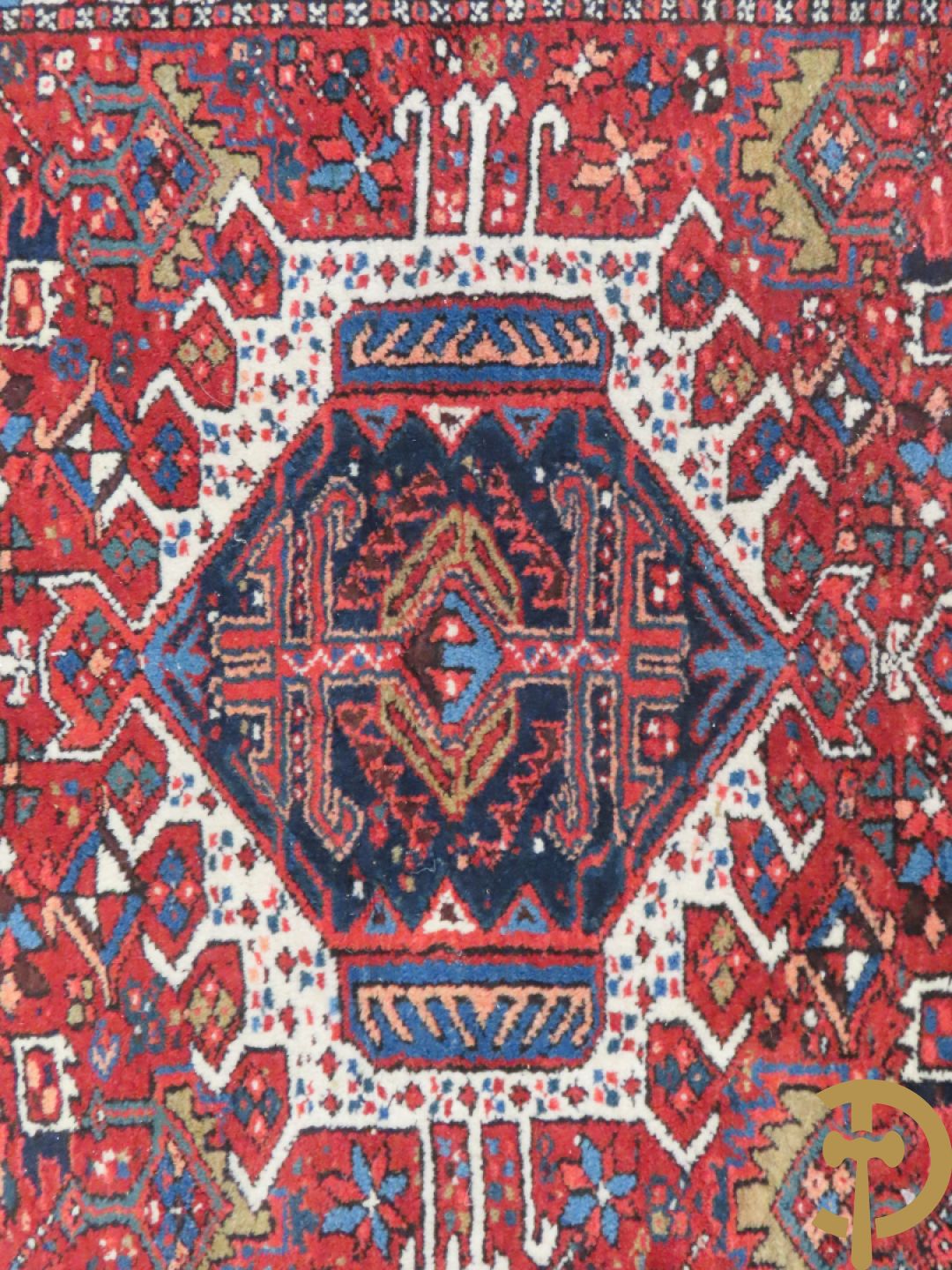 Twee oosterse handgeknoopte tapijten Heriz