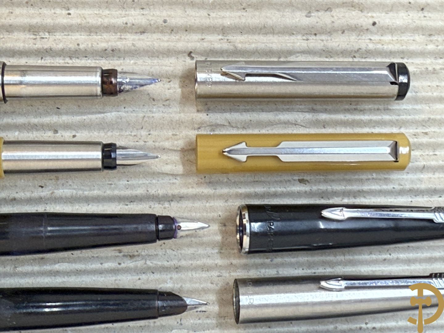 Zeven vulpennen Parker