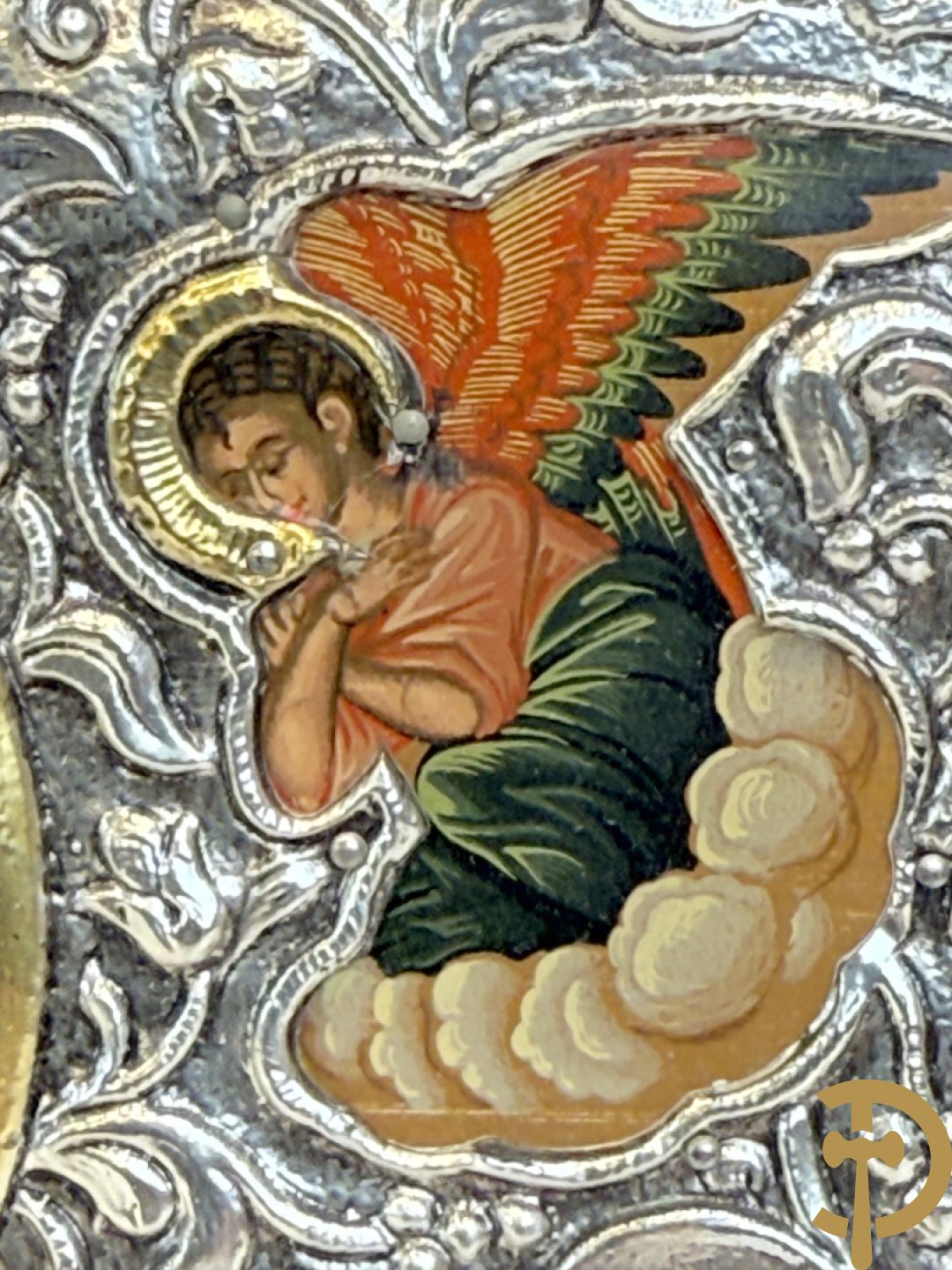 Ikoon met zilveren rizza 