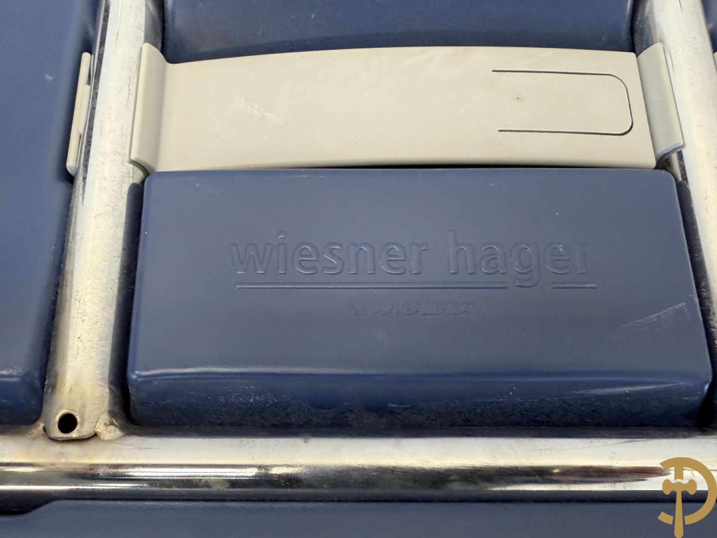 Set van vier vintage stoelen op chromé poten, Weisner Hager 