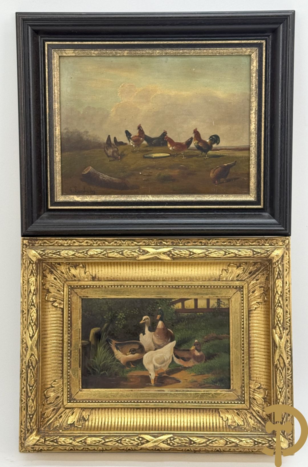 Onleesbaar getekend rechts onder 