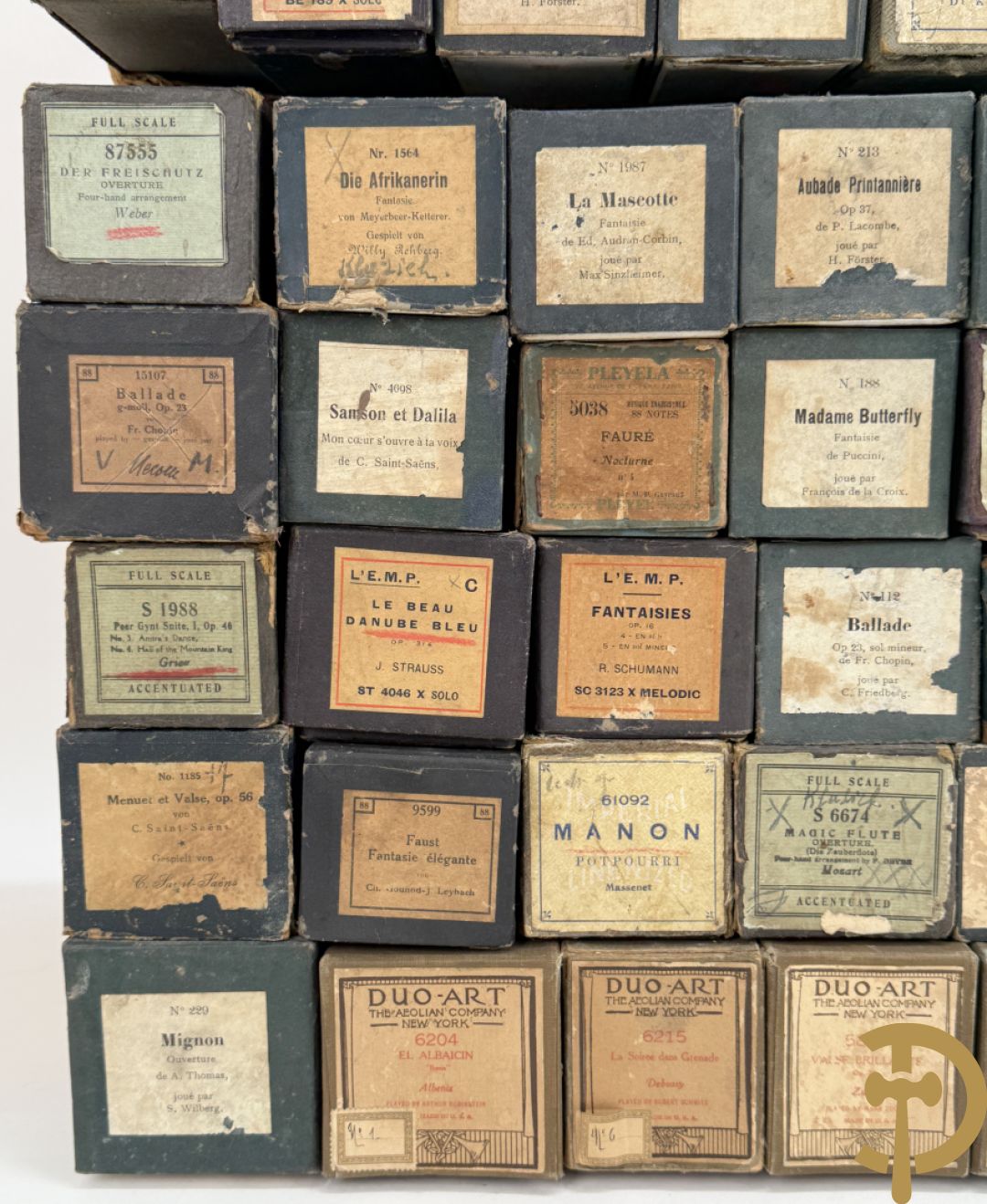 Pianolarollen in doos